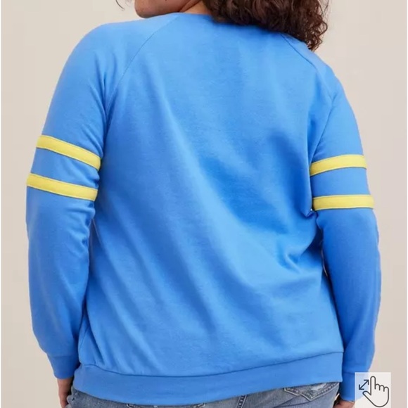 Torrid Universal Parks & Recreation Classic Fit Cozy Fleece Crew Neck Sweatshirt - Picture 14 of 15